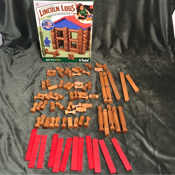The Original Lincoln Logs Lake Union Lodge By K’nex Hasbro Toys Missing Parts - Picture 1 of 13